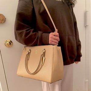 Beige Coach Purse